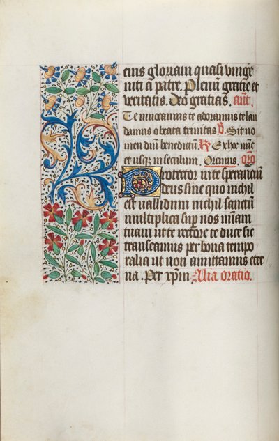 Timebok Bruk av Rouen: fol. 14v, c. 1470. av Master of the Geneva Latini