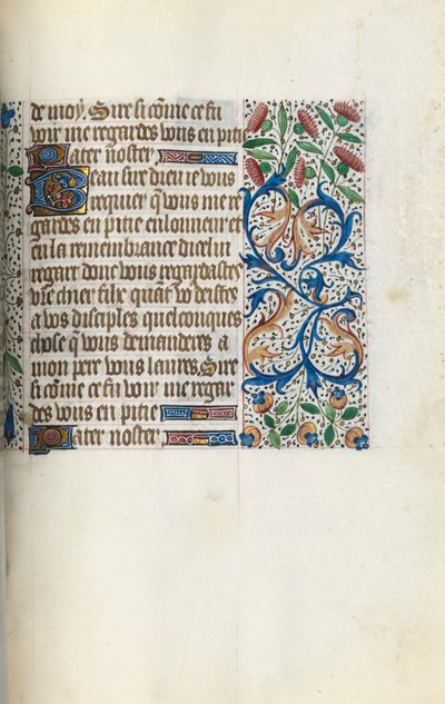Timebok Bruk av Rouen: fol. 153r, ca. 1470. av Master of the Geneva Latini