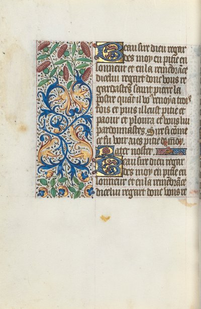 Timebok Bruk av Rouen: fol. 153v, ca. 1470. av Master of the Geneva Latini