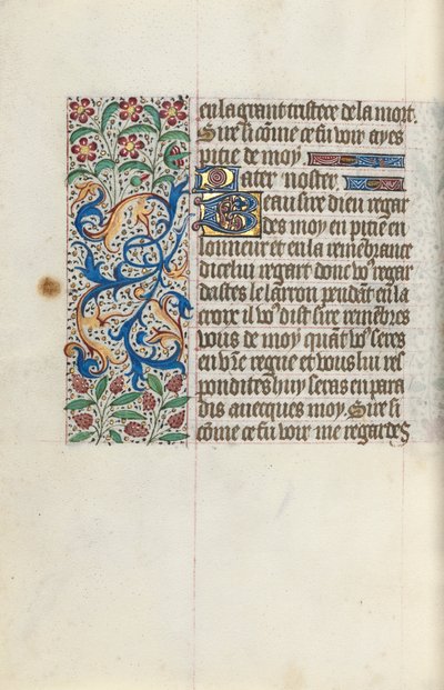 Timebok Bruk av Rouen: fol. 154v, ca. 1470. av Master of the Geneva Latini