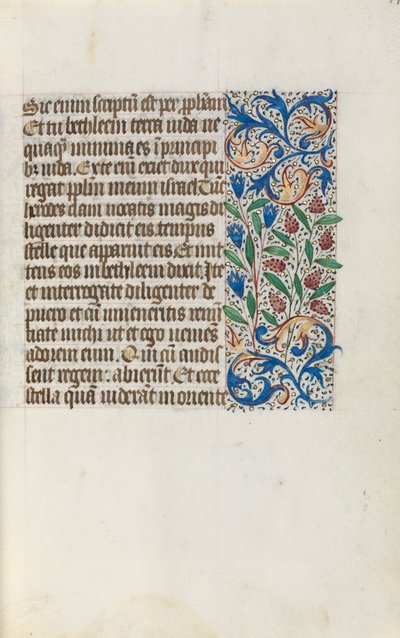 Timebok Bruk av Rouen: fol. 17r, c. 1470. av Master of the Geneva Latini