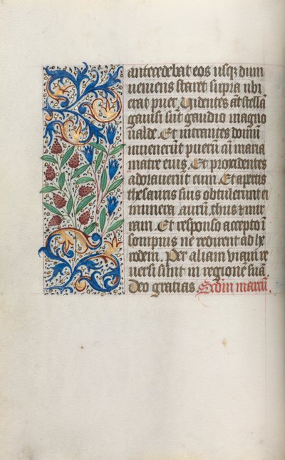 Timebok Bruk av Rouen: fol. 17v, c. 1470. av Master of the Geneva Latini