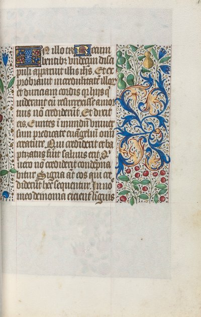 Timebok Bruk av Rouen: fol. 18r, c. 1470. av Master of the Geneva Latini