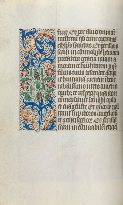 Timebok Bruk av Rouen: fol. 19v, ca. 1470. av Master of the Geneva Latini