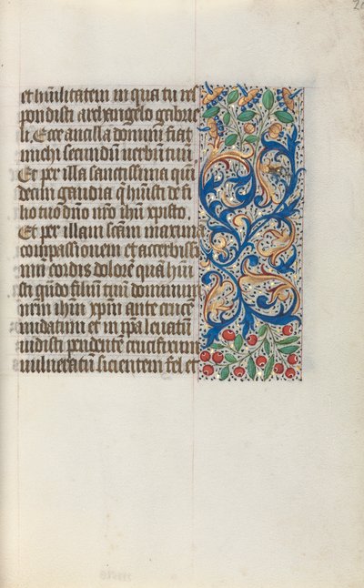 Timebok Bruk av Rouen: fol. 20r, c. 1470. av Master of the Geneva Latini