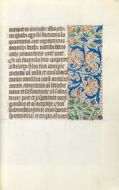 Timebok Bruk av Rouen: fol. 21r, c. 1470. av Master of the Geneva Latini