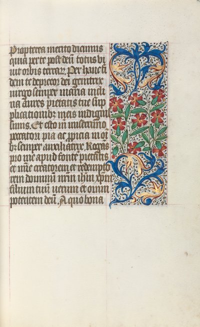 Timebok Bruk av Rouen: fol. 24r, c. 1470. av Master of the Geneva Latini