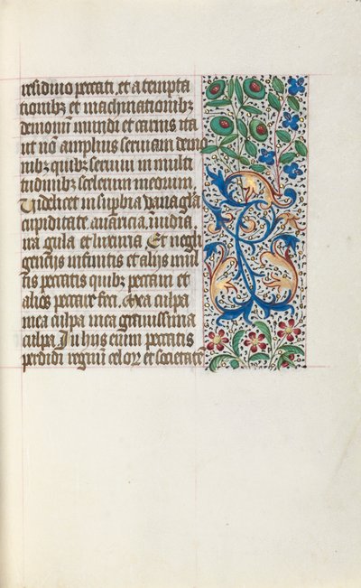 Timebok Bruk av Rouen: fol. 25r, c. 1470. av Master of the Geneva Latini