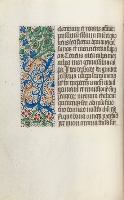 Timebok Bruk av Rouen: fol. 25v, c. 1470. av Master of the Geneva Latini