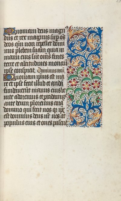 Timebok Bruk av Rouen: fol. 29r, c. 1470. av Master of the Geneva Latini