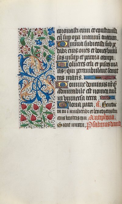 Timebok Bruk av Rouen: fol. 31v, c. 1470. av Master of the Geneva Latini