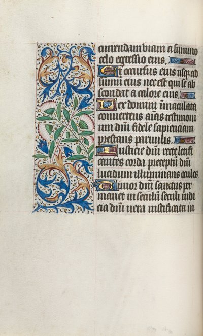 Timebok Bruk av Rouen: fol. 32v, c. 1470. av Master of the Geneva Latini