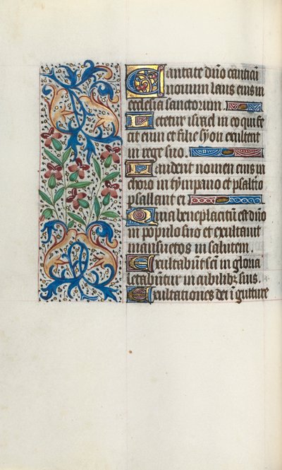 Timebok Bruk av Rouen: fol. 45v, ca. 1470. av Master of the Geneva Latini