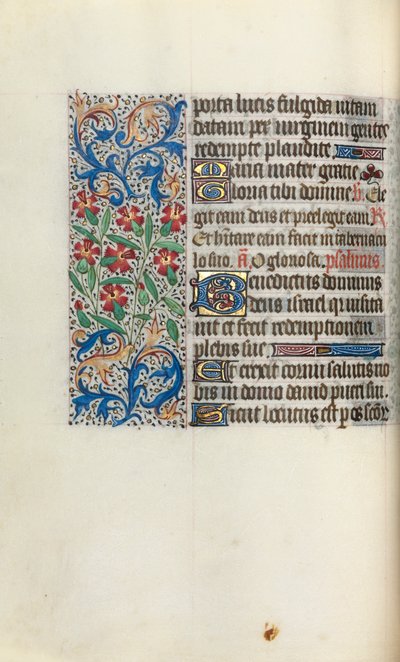 Timebok Bruk av Rouen: fol. 47v, ca. 1470. av Master of the Geneva Latini