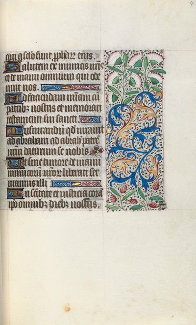 Timebok Bruk av Rouen: fol. 48r, ca. 1470. av Master of the Geneva Latini