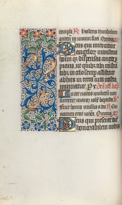 Timebok Bruk av Rouen: fol. 50v, ca. 1470. av Master of the Geneva Latini