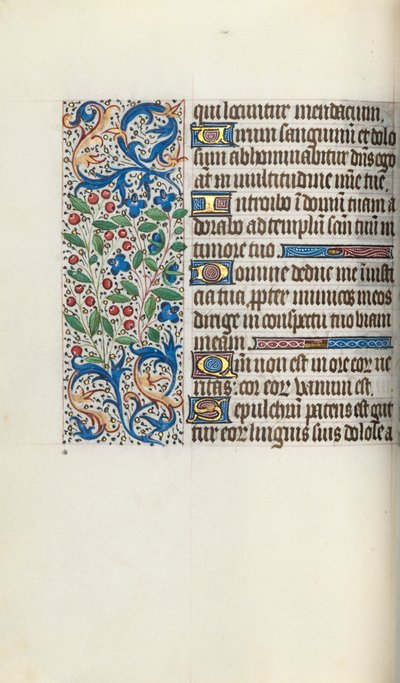 Timebok Bruk av Rouen: fol. 52v, ca. 1470. av Master of the Geneva Latini