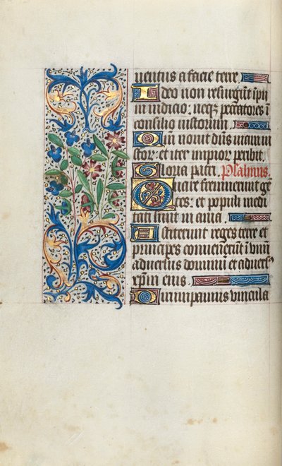 Timebok Bruk av Rouen: fol. 57v, ca. 1470. av Master of the Geneva Latini
