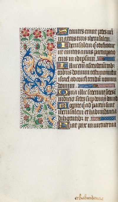 Timebok Bruk av Rouen: fol. 62v, ca. 1470. av Master of the Geneva Latini
