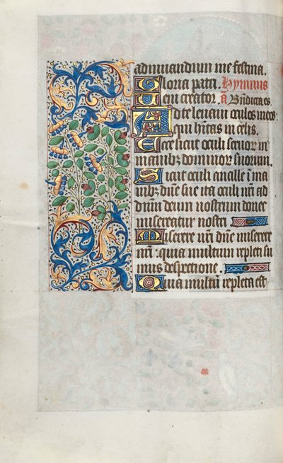Timebok Bruk av Rouen: fol. 64v, ca. 1470. av Master of the Geneva Latini