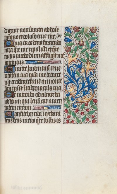 Timebok Bruk av Rouen: fol. 76r, ca. 1470. av Master of the Geneva Latini