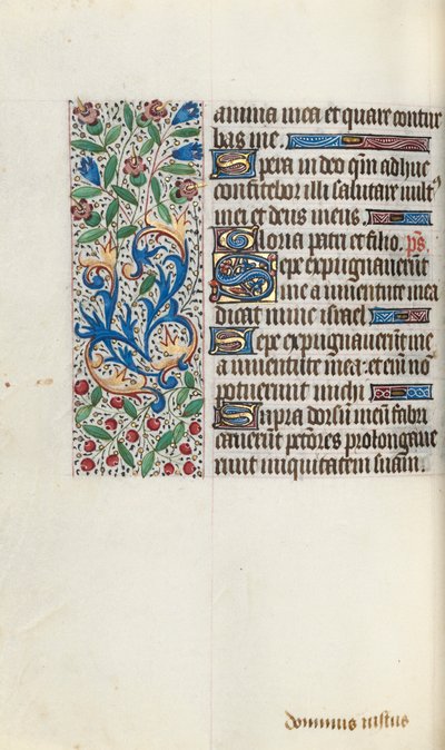 Timebok Bruk av Rouen: fol. 76v, ca. 1470. av Master of the Geneva Latini