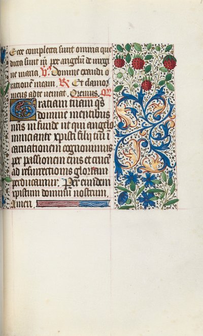 Timebok Bruk av Rouen: fol. 79r, ca. 1470. av Master of the Geneva Latini