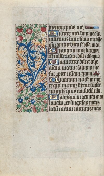Timebok Bruk av Rouen: fol. 80v, ca. 1470. av Master of the Geneva Latini