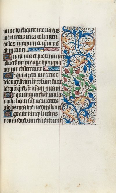 Timebok Bruk av Rouen: fol. 84r, ca. 1470. av Master of the Geneva Latini