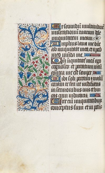 Timebok Bruk av Rouen: fol. 85v, ca. 1470. av Master of the Geneva Latini
