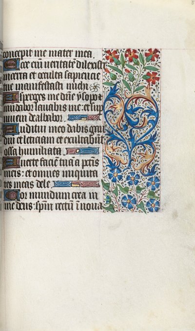 Timebok Bruk av Rouen: fol. 86r, ca. 1470. av Master of the Geneva Latini