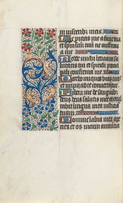 Timebok Bruk av Rouen: fol. 86v, ca. 1470. av Master of the Geneva Latini