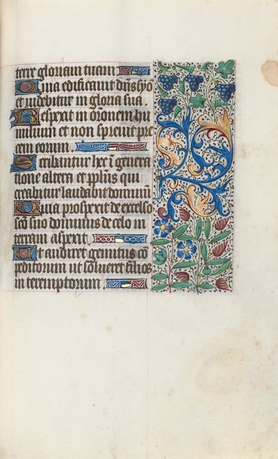 Timebok Bruk av Rouen: fol. 89r, ca. 1470. av Master of the Geneva Latini