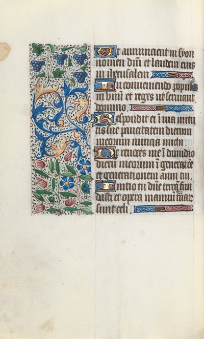 Timebok Bruk av Rouen: fol. 89v, ca. 1470. av Master of the Geneva Latini