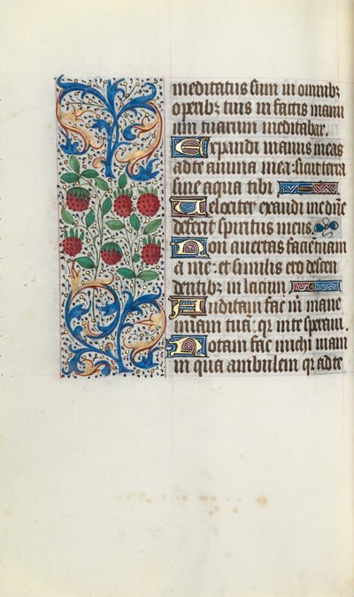 Timebok Bruk av Rouen: fol. 91v, c. 1470. av Master of the Geneva Latini