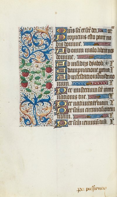Timebok Bruk av Rouen: fol. 94v, ca. 1470. av Master of the Geneva Latini