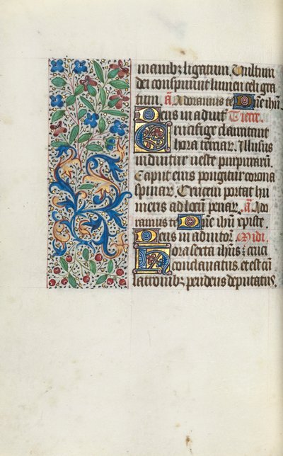 Timebok Bruk av Rouen: fol. 97v, ca. 1470. av Master of the Geneva Latini