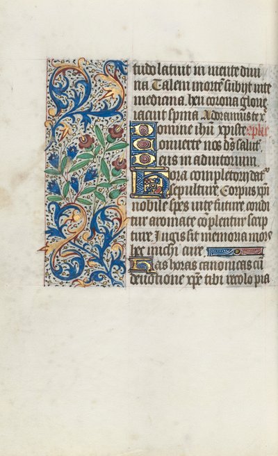 Timebok Bruk av Rouen: fol. 98v, ca. 1470. av Master of the Geneva Latini