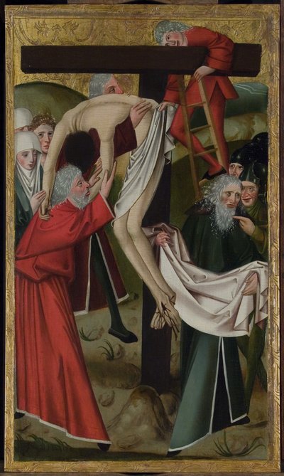Deponeringen (olje på panel) av Master of the Hanover Marktkirche Altar