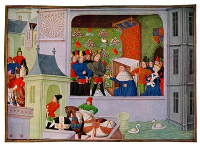 Intervju av Richard II og hertugen av Gloucester, 1300-tallet 1400-tallet. av Master of the Harley Froissart
