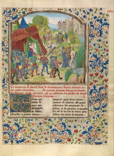 Alexanders sykdom ved Cydnus-elven og Sisinnes død av Master of the Jardin de vertueuse consolation and assistant