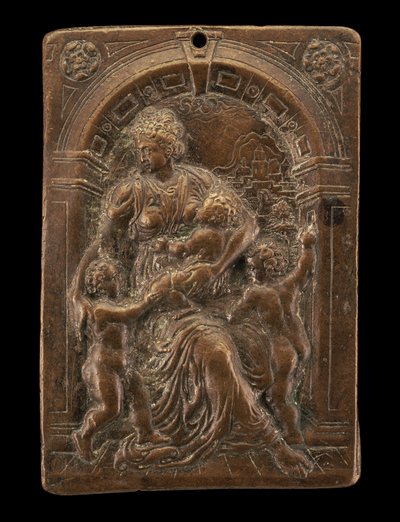 Allegory of Charity, ca. 1580. av Master of the Judgment of Solomon