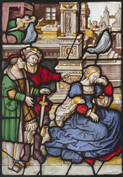 Historien om Lucretia, ca. 1530. av Master of the Kanis Triptych