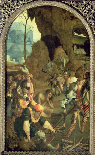The Martyrium of St. John the Evangelist, ca.1525 av Master of the Legend of St. John the Evangelist