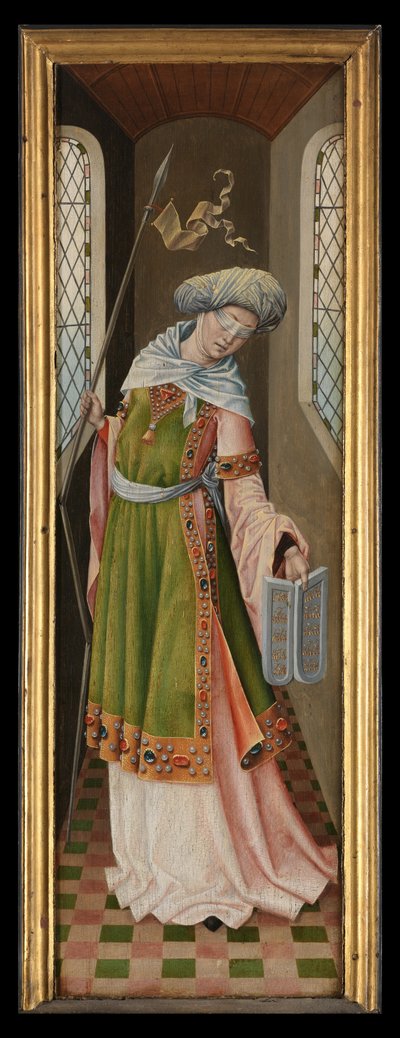 Allegorisk figur av synagogen, fra legenden om St. Ursula av Master of the Legend of St. Ursula