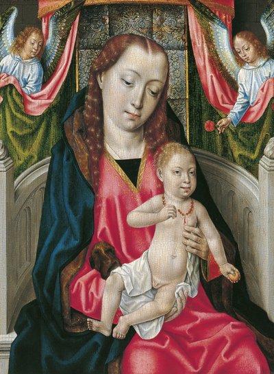 Jomfruen og barnet av Master of the Legend of St. Ursula