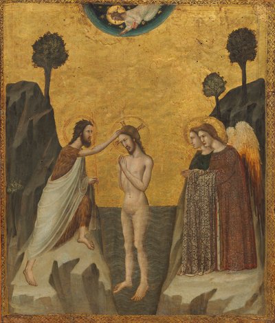 The Baptism of Christ, ca. 1330/1340 (tempera på panel) av Master of the Life of Saint John the Baptist