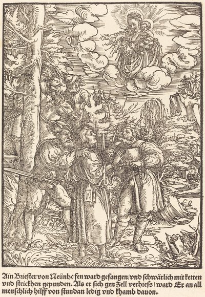 Ain Briester von Neunhe... av Master of the Miracles of Mariazell