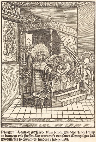 Marggraff Hainrich i Marhern av Master of the Miracles of Mariazell