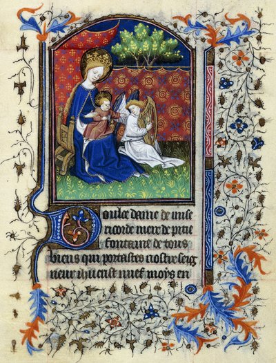 Kronet jomfru, ca. 1430-1440 av Master of the Munich Golden Legend